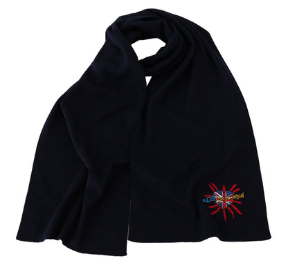 Dolce &amp; Gabbana Blauer #DGLovesLondon Wickelschal Wollschal