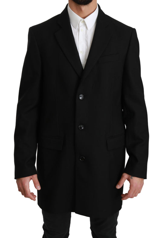 Dolce &amp; Gabbana – Schwarzer Blazer aus 100 % Wolle
