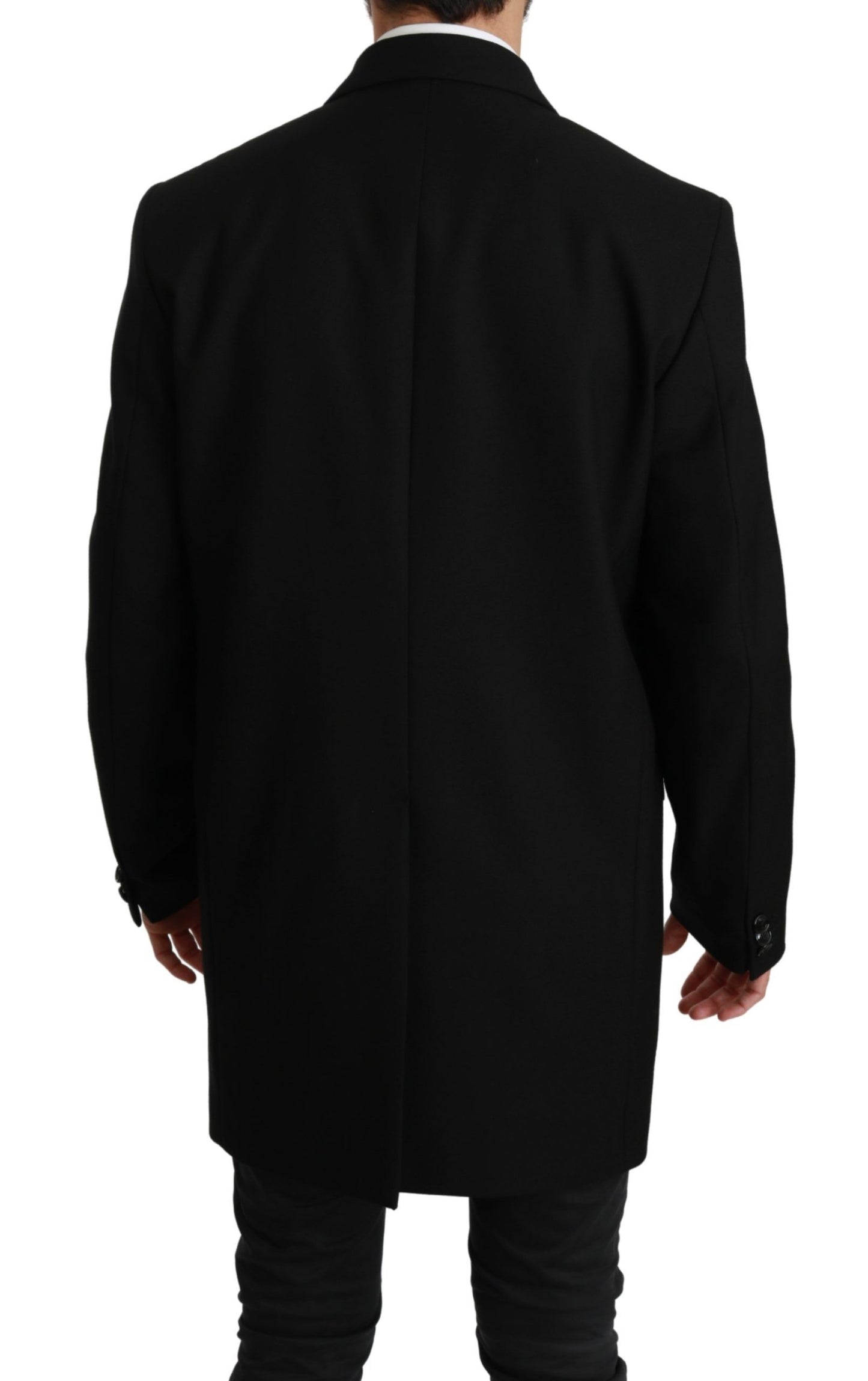 Dolce &amp; Gabbana – Schwarzer Blazer aus 100 % Wolle