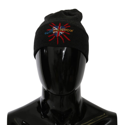 Dolce &amp; Gabbana Graue #DGLovesLondon Beanie-Mütze