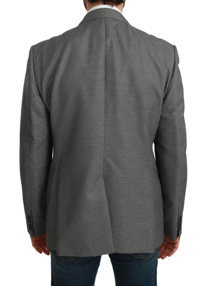 Dolce &amp; Gabbana – Grauer, schmal geschnittener MARTINI-Blazer