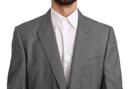 Dolce &amp; Gabbana – Grauer, schmal geschnittener MARTINI-Blazer
