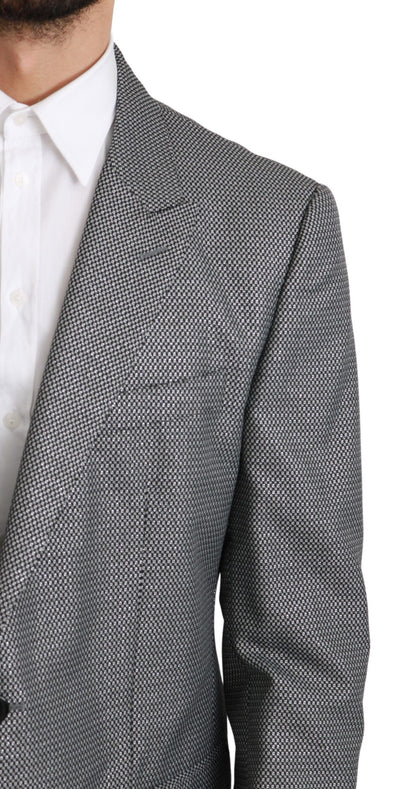 Dolce &amp; Gabbana – Grauer, schmal geschnittener MARTINI-Blazer