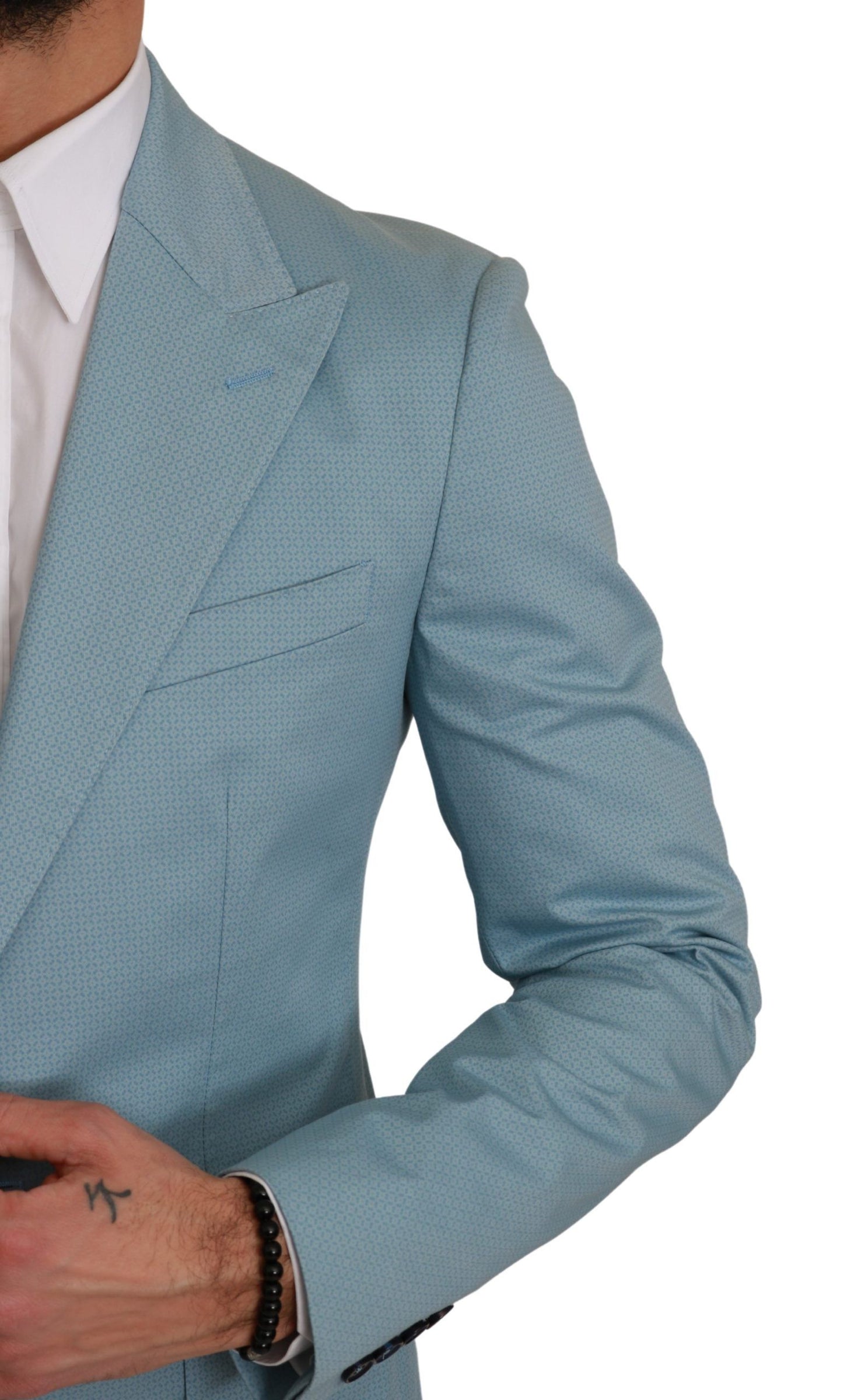 Dolce &amp; Gabbana Blaue Slim Fit Manteljacke MARTINI Blazer