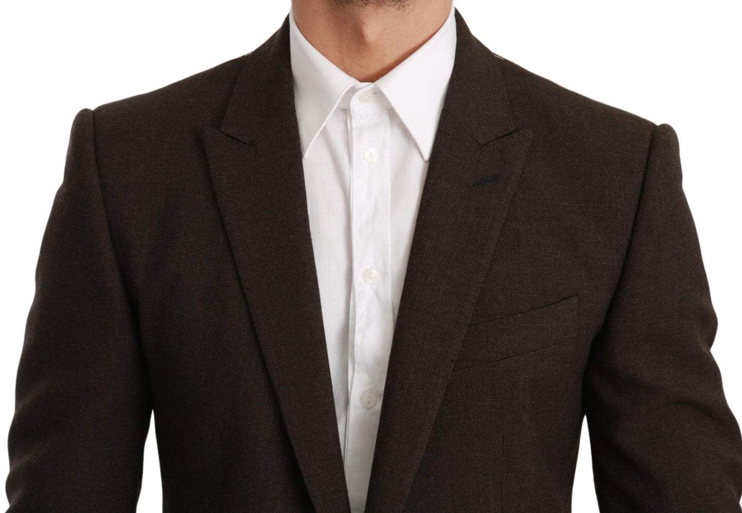 Dolce &amp; Gabbana Braune Slim Fit Manteljacke MARTINI Blazer