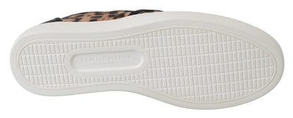 Dolce &amp; Gabbana Leder Leopard #dgfamily Loafer Schuhe