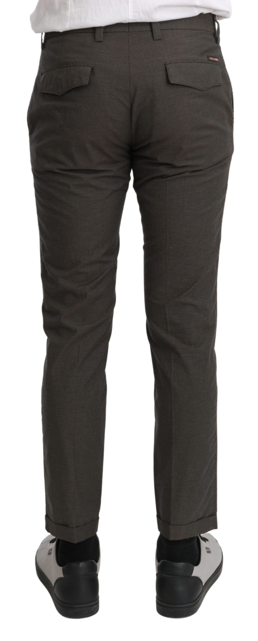 Dolce &amp; Gabbana Braune Freizeithose für Herren, 100 % Baumwolle