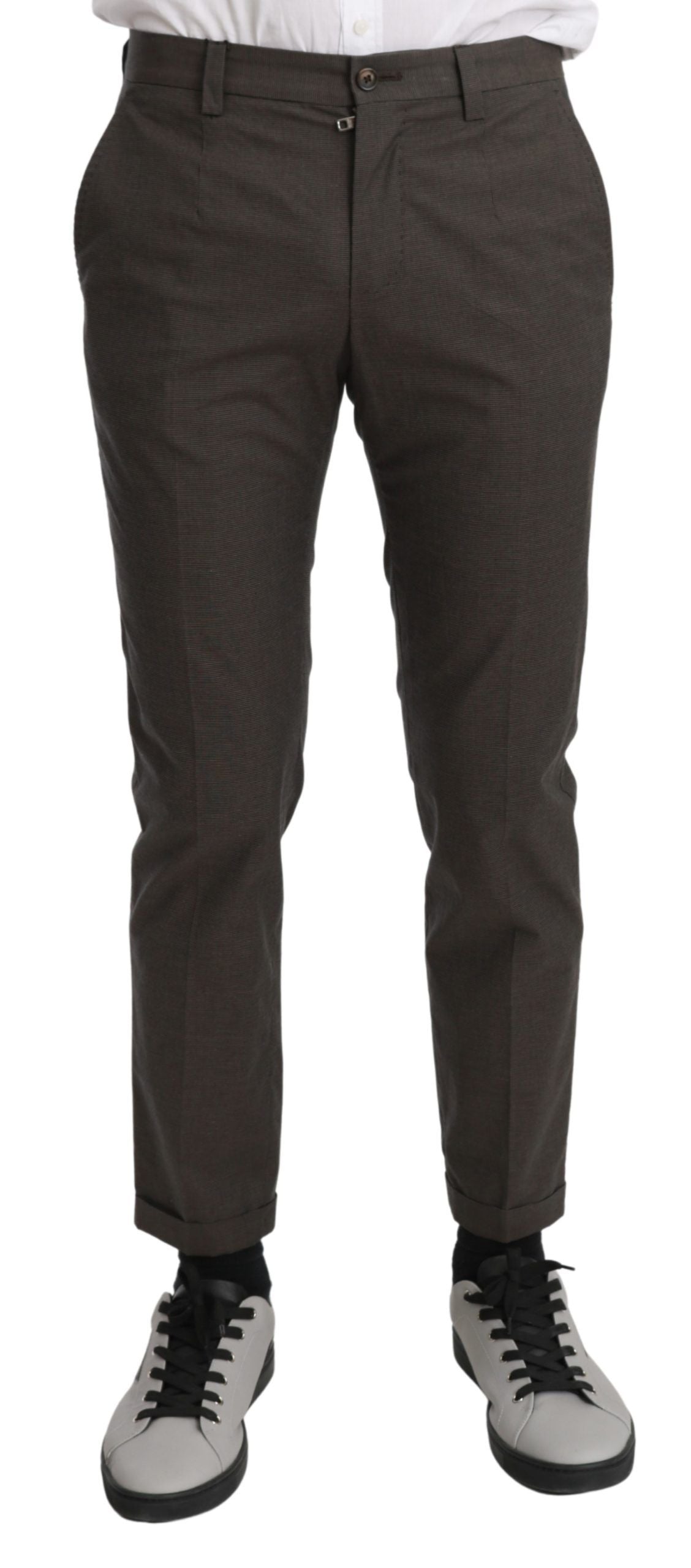 Dolce &amp; Gabbana Braune Freizeithose für Herren, 100 % Baumwolle