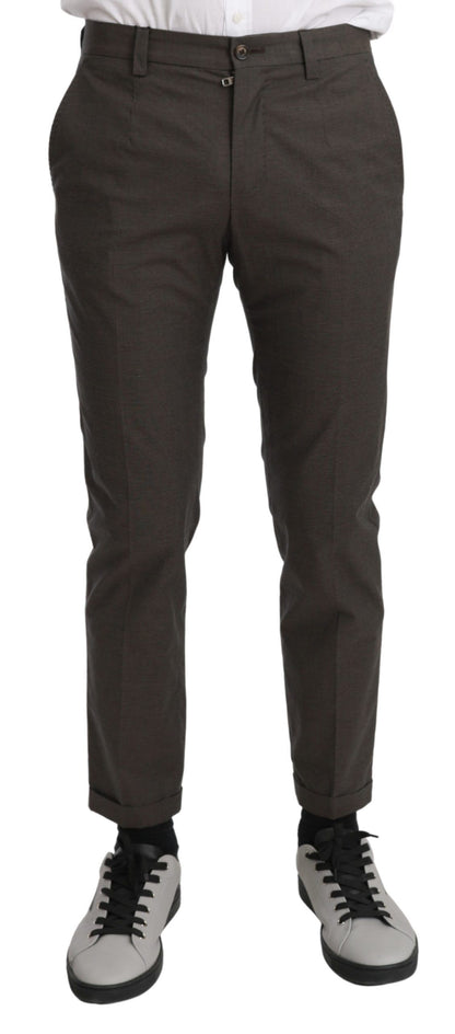 Dolce &amp; Gabbana Braune Freizeithose für Herren, 100 % Baumwolle