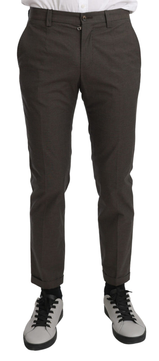 Dolce &amp; Gabbana Braune Freizeithose für Herren, 100 % Baumwolle