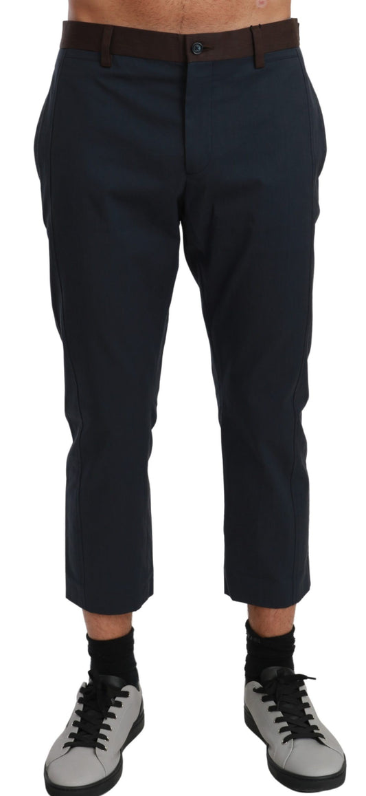 Dolce &amp; Gabbana Braun gestreifte Cropped-Hose