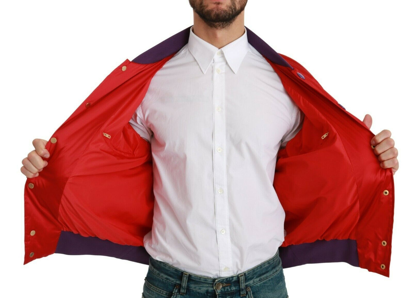 Dolce &amp; Gabbana Rote Bomberjacke „YEAR OF THE PIG“