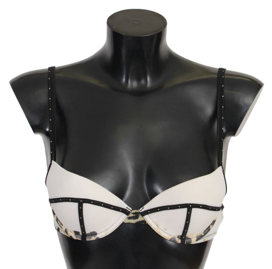 Just Cavalli Push-Up-BH aus Polyester und Spandex, Weiß
