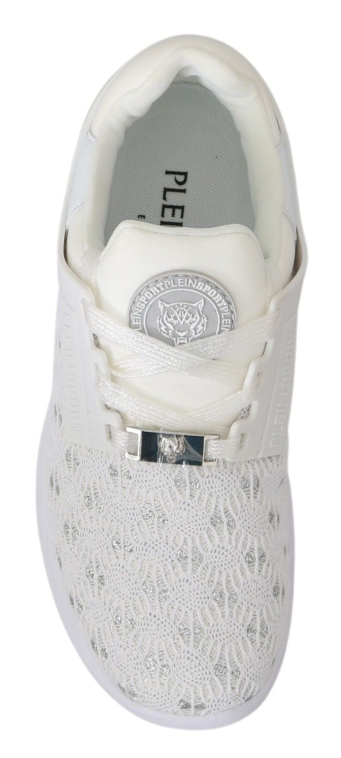 Philipp Plein Weiße Polyester Casual Sneakers Schuhe