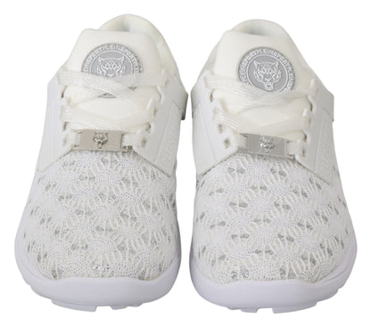 Philipp Plein Weiße Polyester Casual Sneakers Schuhe