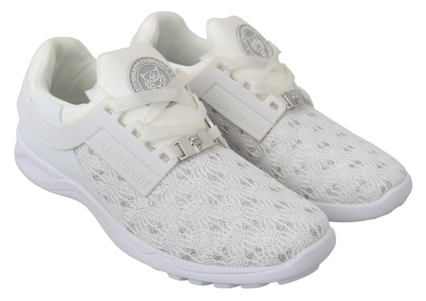 Philipp Plein Weiße Polyester Casual Sneakers Schuhe
