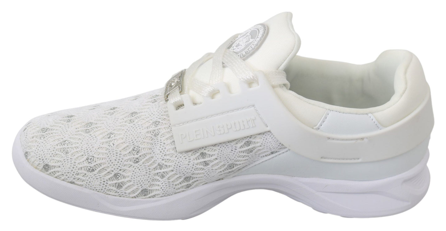 Philipp Plein Weiße Polyester Casual Sneakers Schuhe