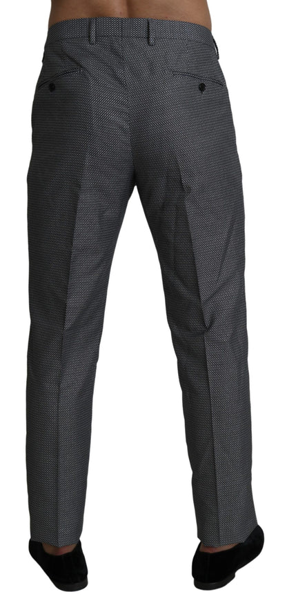 Dolce &amp; Gabbana – Graue, formelle Anzughose in Slim Fit