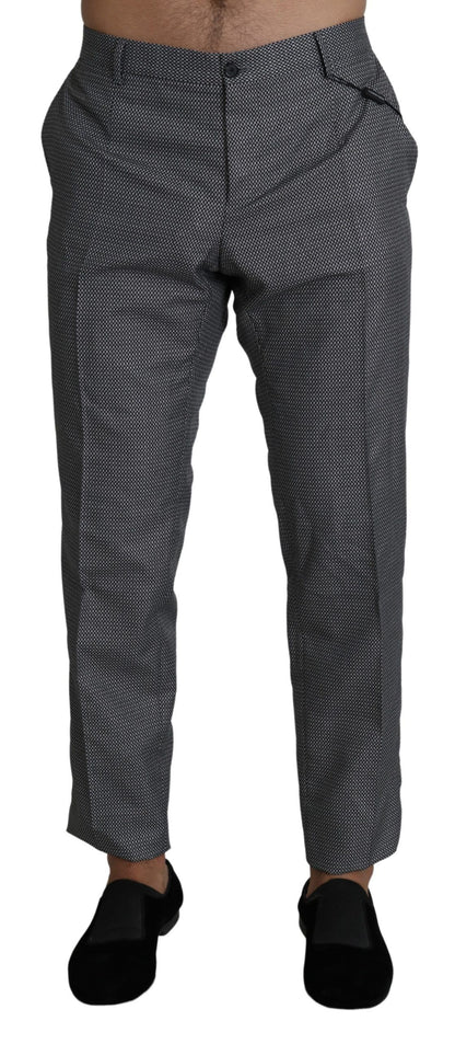 Dolce &amp; Gabbana – Graue, formelle Anzughose in Slim Fit