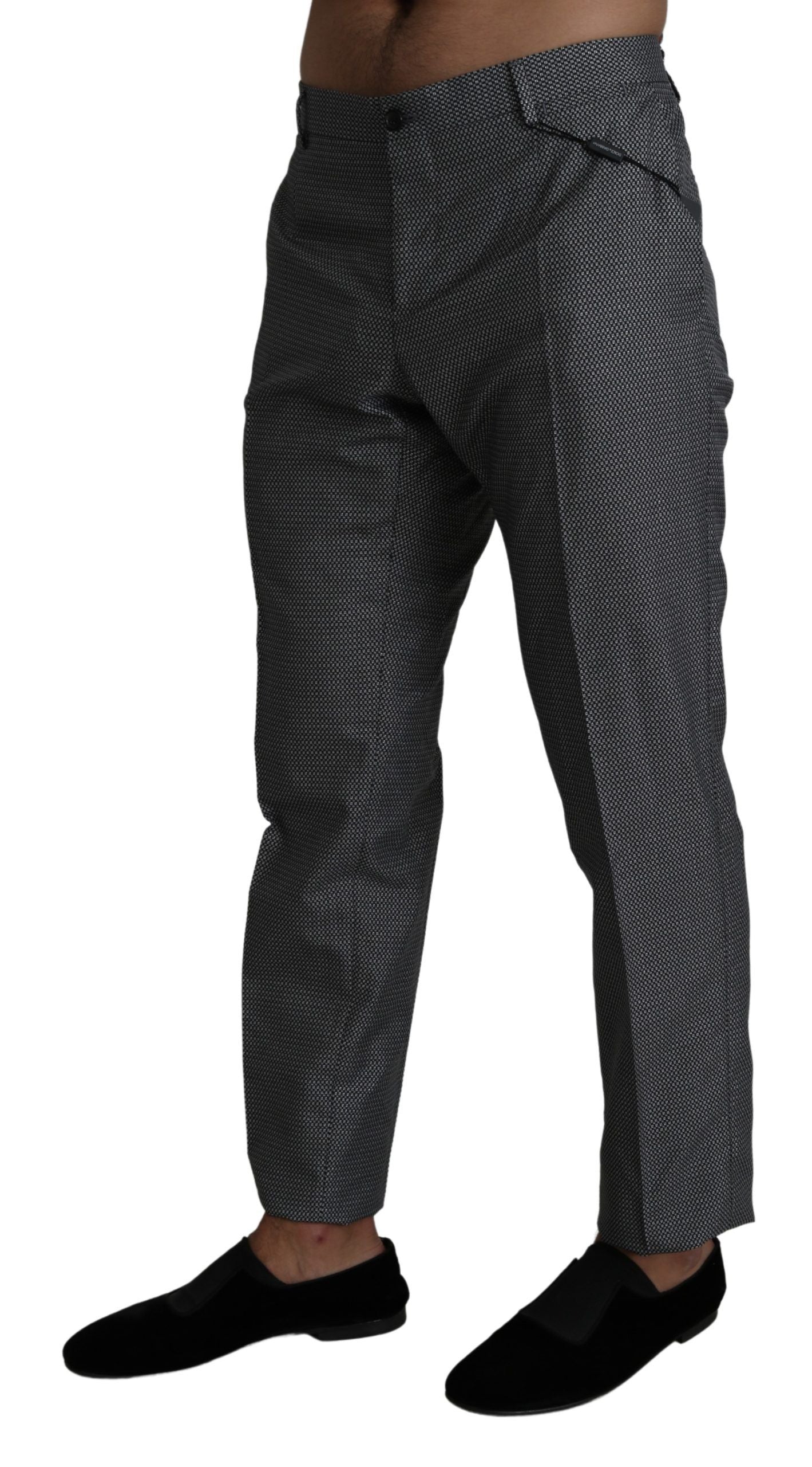 Dolce &amp; Gabbana – Graue, formelle Anzughose in Slim Fit