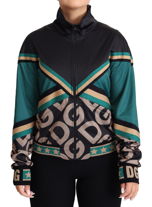Dolce &amp; Gabbana – Mehrfarbige Trainingsbomberjacke „DG Logo Mania“