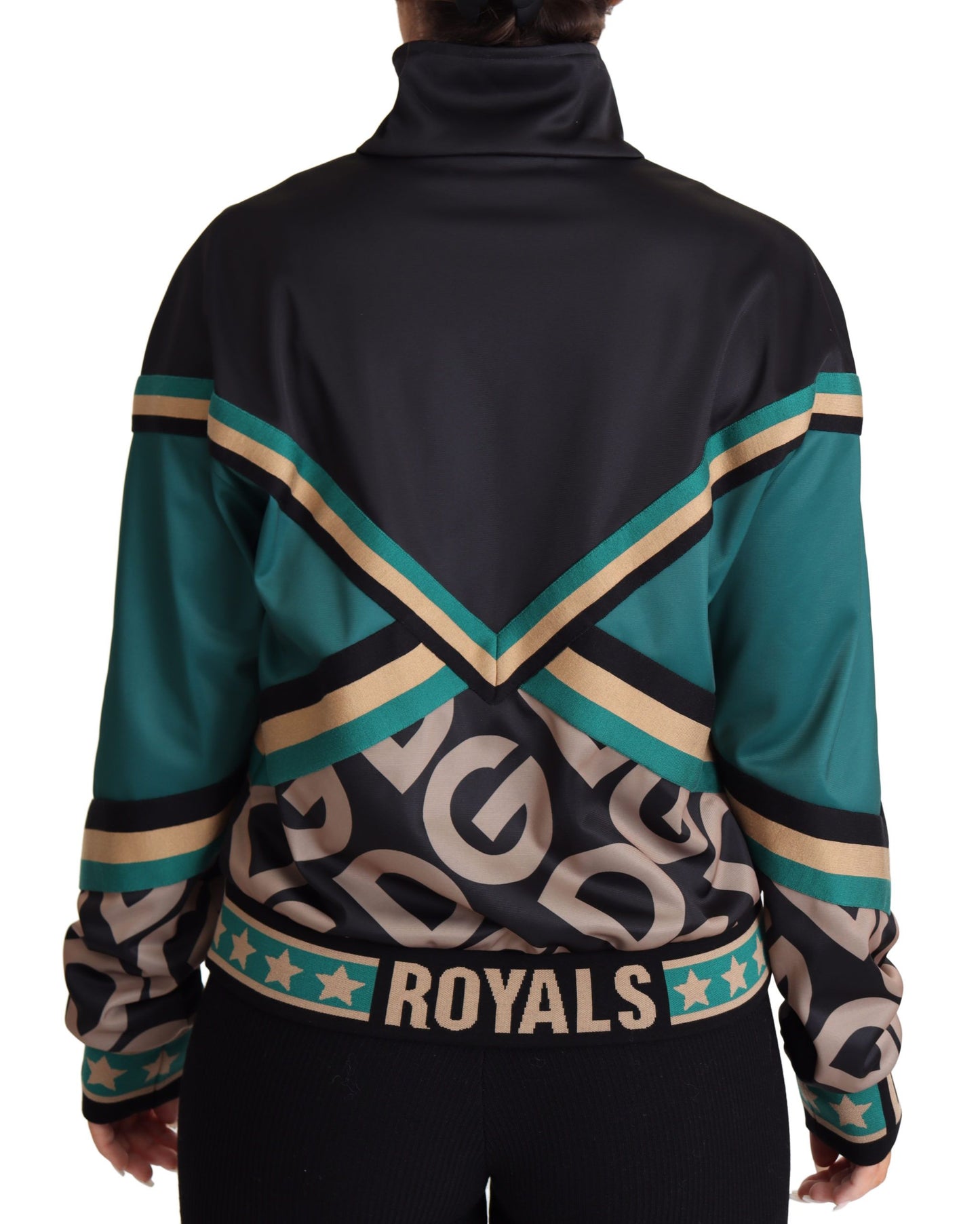 Dolce &amp; Gabbana – Mehrfarbige Trainingsbomberjacke „DG Logo Mania“
