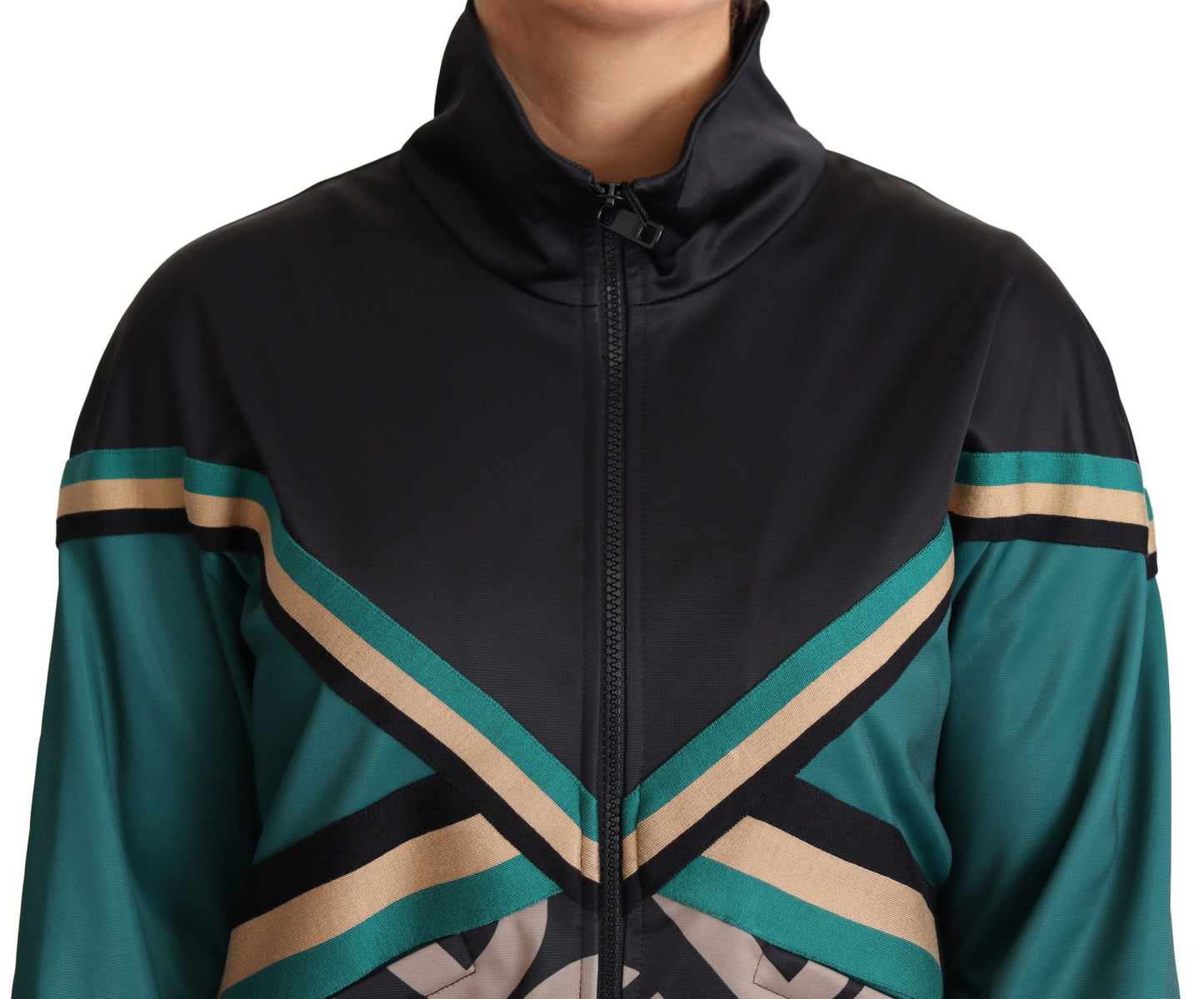 Dolce &amp; Gabbana – Mehrfarbige Trainingsbomberjacke „DG Logo Mania“