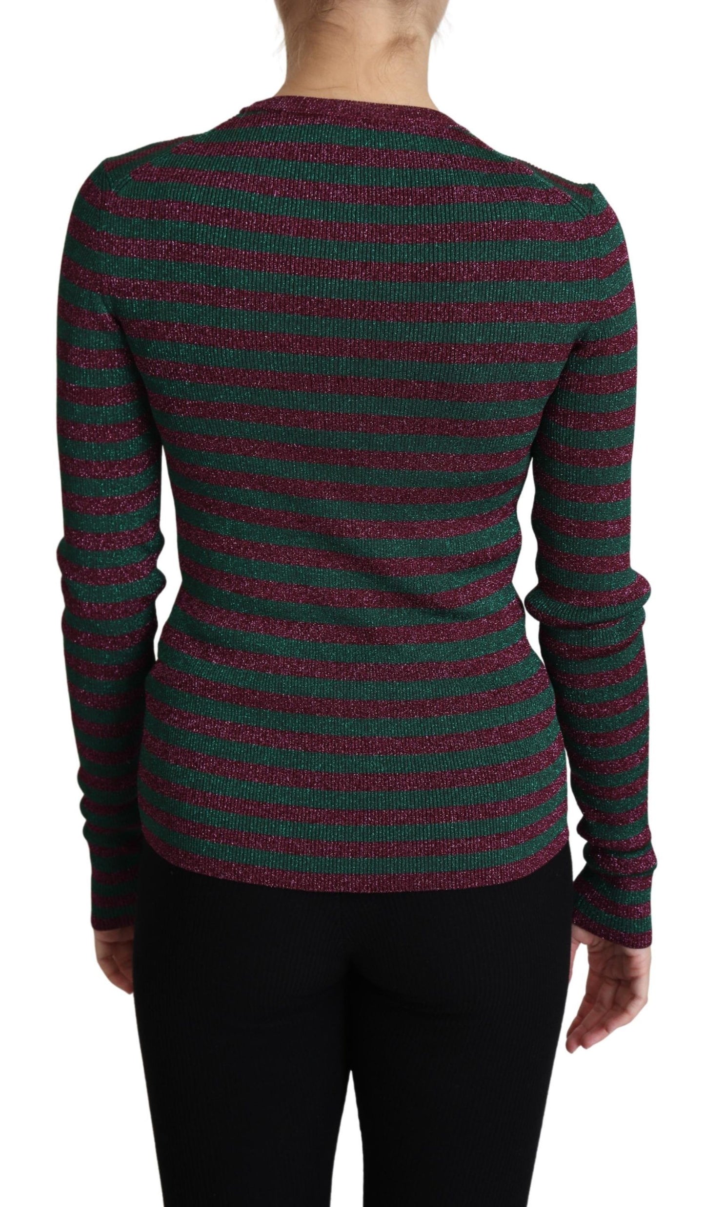 Dolce &amp; Gabbana Pullover mit Rundhalsausschnitt und mehrfarbigen Streifen