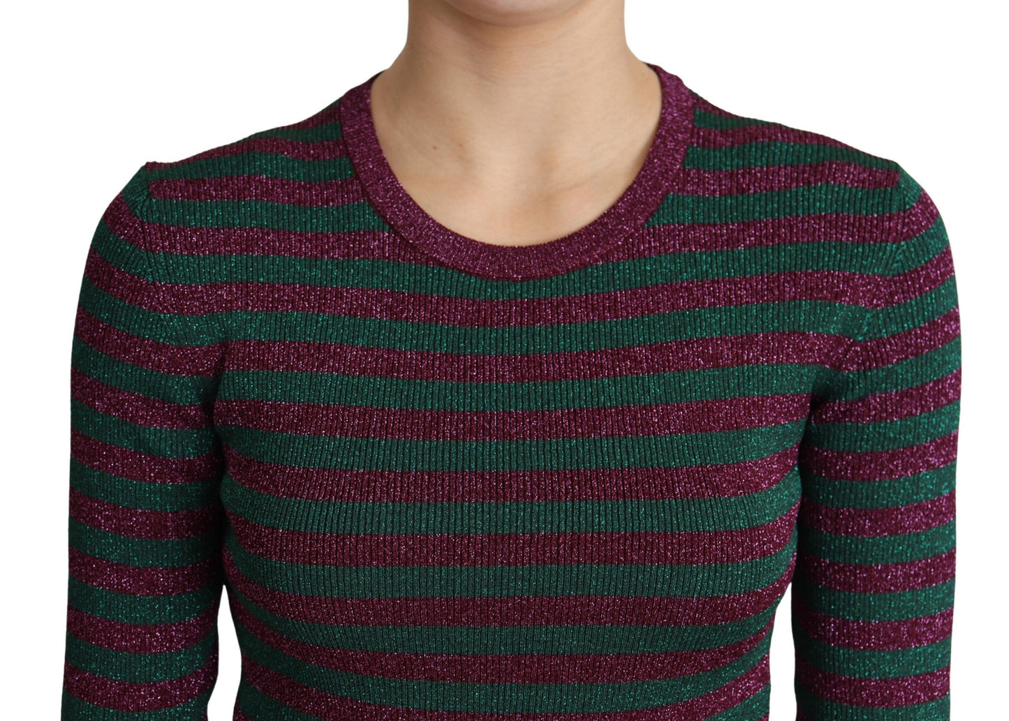Dolce &amp; Gabbana Pullover mit Rundhalsausschnitt und mehrfarbigen Streifen