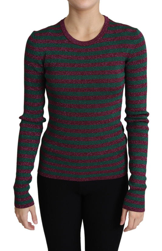 Dolce &amp; Gabbana Pullover mit Rundhalsausschnitt und mehrfarbigen Streifen