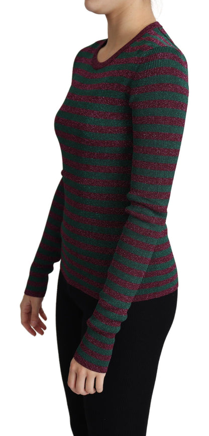 Dolce &amp; Gabbana Pullover mit Rundhalsausschnitt und mehrfarbigen Streifen