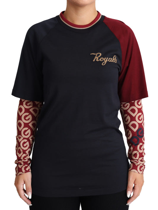 Dolce &amp; Gabbana – Mehrfarbiger Royals-Pullover mit Rundhalsausschnitt