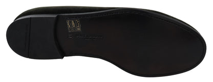 Dolce &amp; Gabbana – Slipper aus grünem Samt für Herren