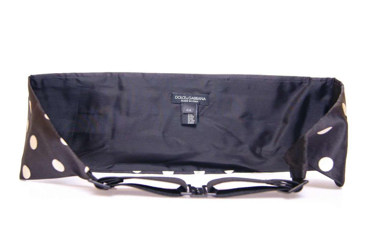 Dolce &amp; Gabbana Black Waist Smoking Tuxedo Cummerbund Belt