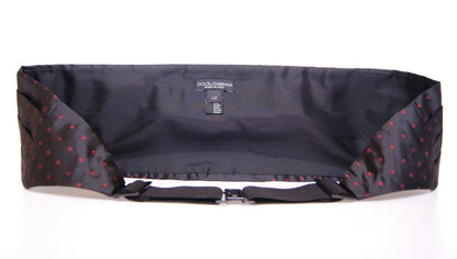 Dolce &amp; Gabbana Black Waist Tuxedo Smoking Belt Cummerbund