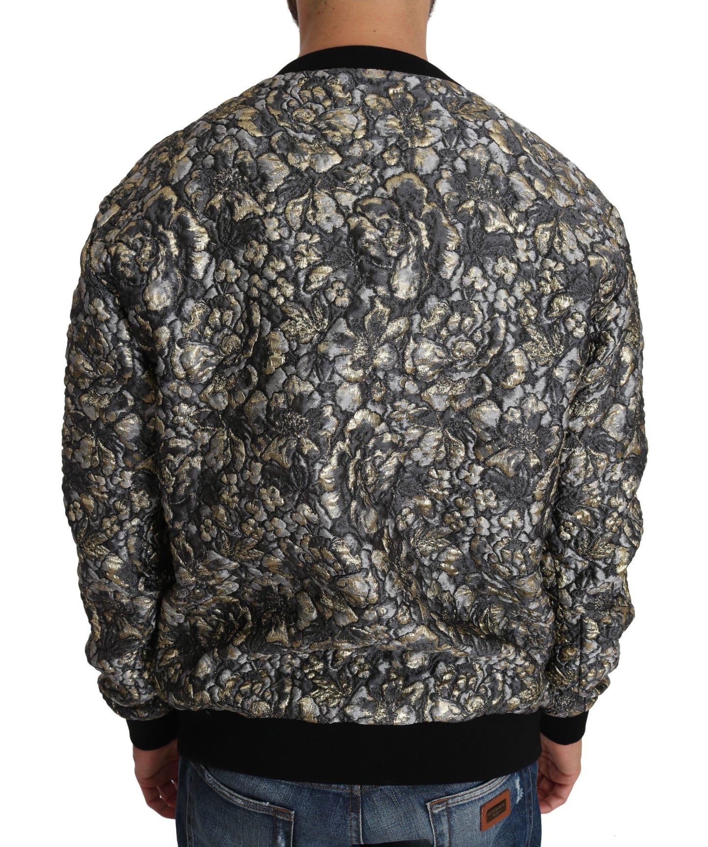 Dolce &amp; Gabbana Mehrfarbiger SAMBA Jacquard-Pullover mit Palmenmotiv