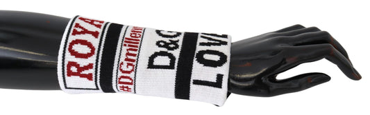 Dolce &amp; Gabbana – Mehrfarbiges D&amp;G Love-Armband aus Wollstrick