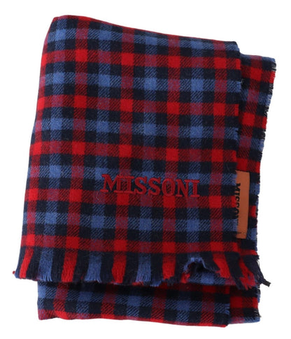 Missoni Unisex-Halstuch aus Wolle mit mehrfarbigem Karomuster 
