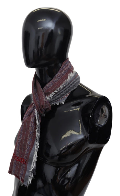 Missoni Multicolor Wool Striped Unisex Neck Wrap Shawl Scarf