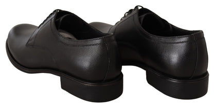 Dolce &amp; Gabbana – Formelle Derby-Schuhe aus schwarzem Leder für Herren