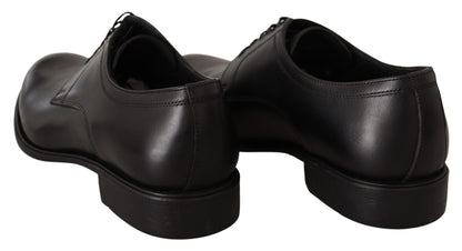 Dolce &amp; Gabbana – Formelle Derby-Schuhe aus schwarzem Leder für Herren
