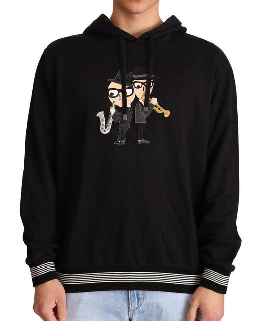 Dolce &amp; Gabbana – Schwarzer Kapuzenpullover aus Baumwolle #dgfamily