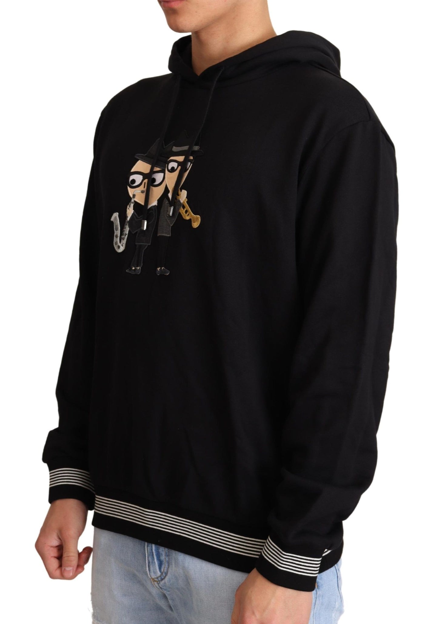 Dolce &amp; Gabbana – Schwarzer Kapuzenpullover aus Baumwolle #dgfamily