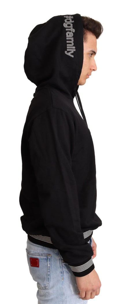Dolce &amp; Gabbana – Schwarzer Kapuzenpullover aus Baumwolle #dgfamily