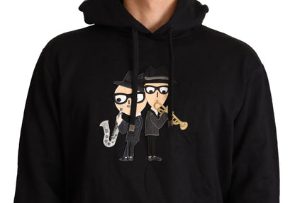 Dolce &amp; Gabbana – Schwarzer Kapuzenpullover aus Baumwolle #dgfamily