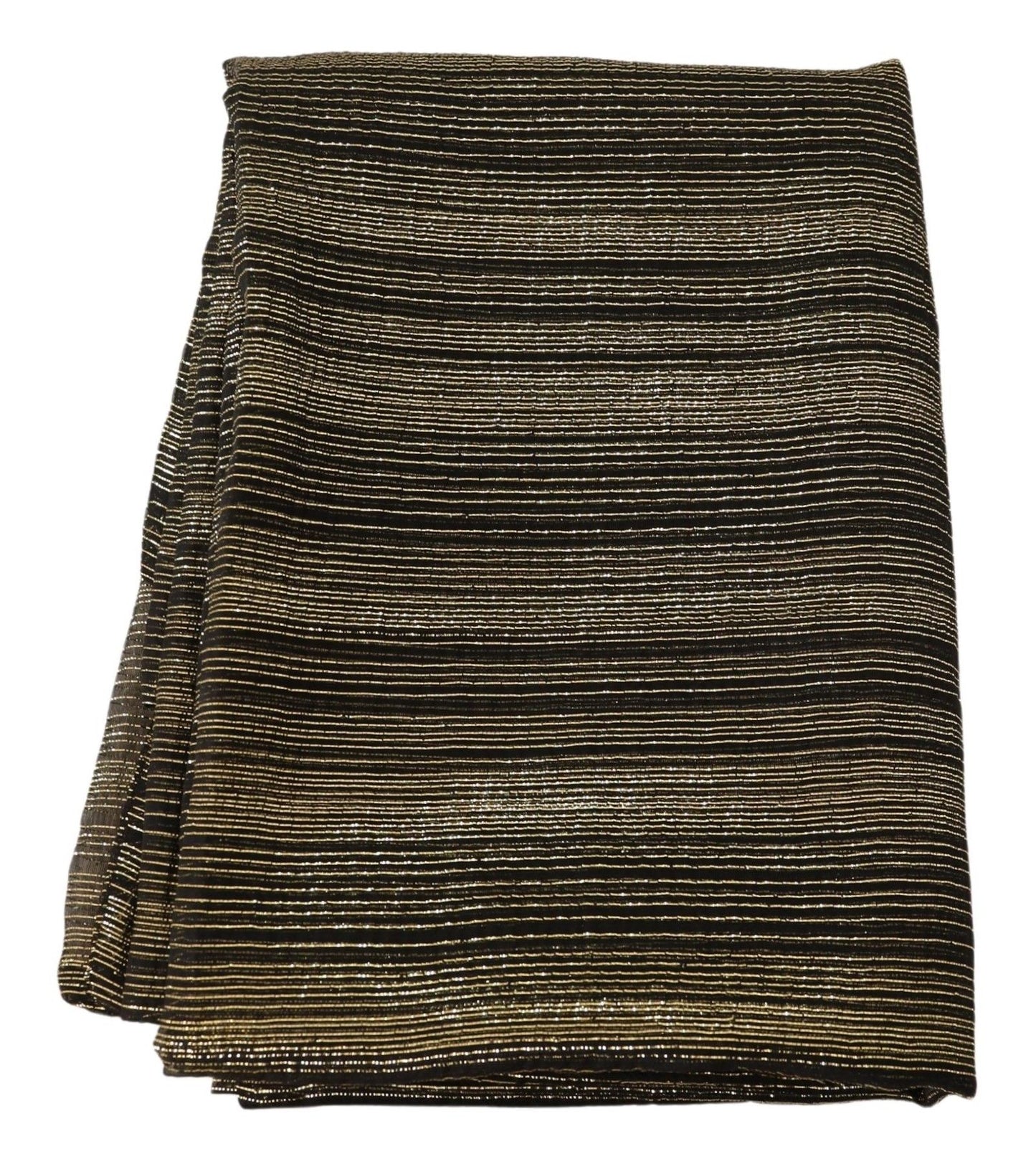 Dolce &amp; Gabbana – Wickelschal aus Stretch-Seide in Metallic-Gold