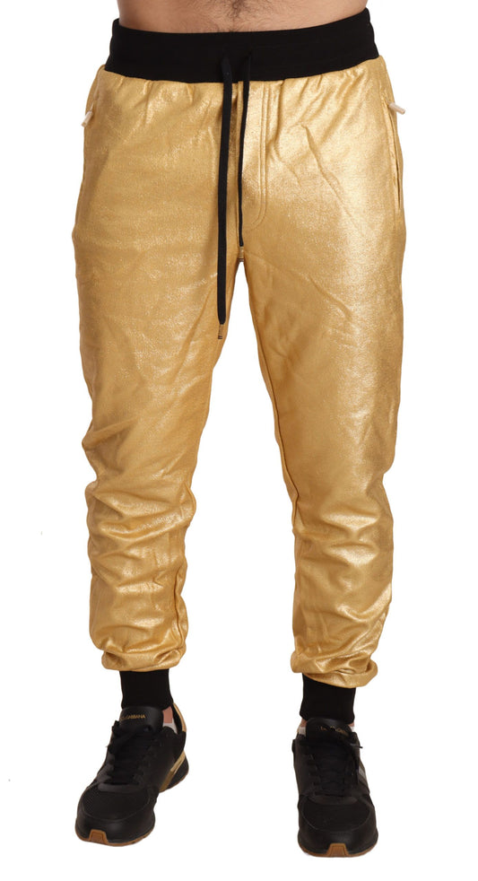 Dolce &amp; Gabbana Gold Pig Of The Year Baumwollhose