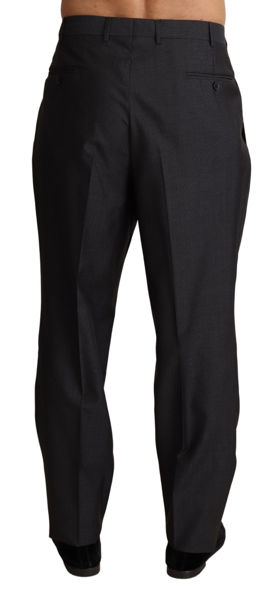 Dolce &amp; Gabbana – Formelle Hose aus grauer Wollmischung