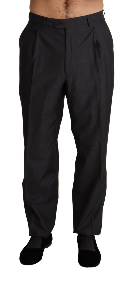Dolce &amp; Gabbana – Formelle Hose aus grauer Wollmischung