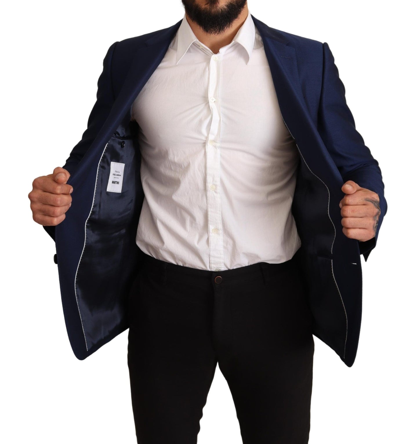 Dolce &amp; Gabbana Marineblaue Slim Fit-Jacke MARTINI Blazer